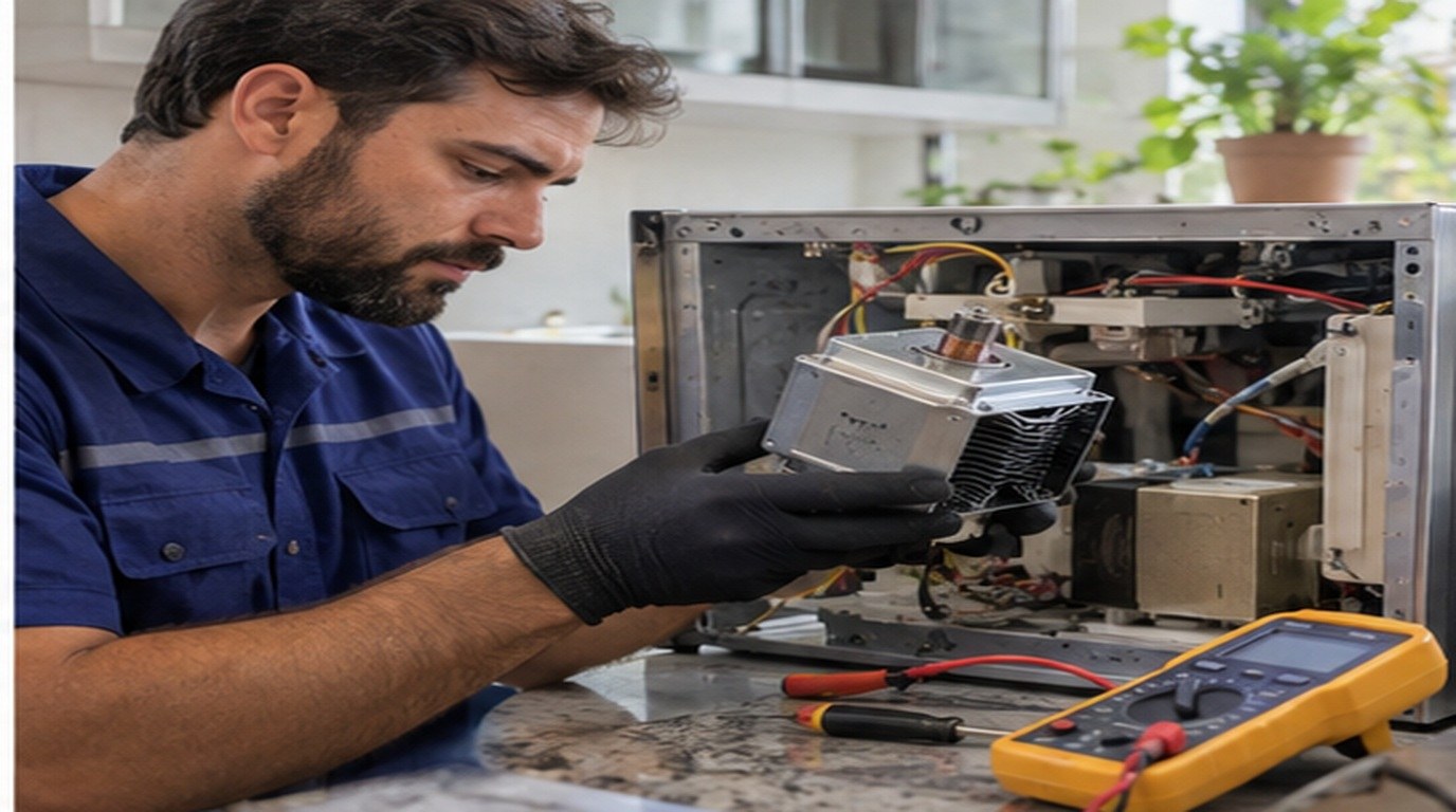 Conserto de micro-ondas em Brasília‑DF: troca do magnetron